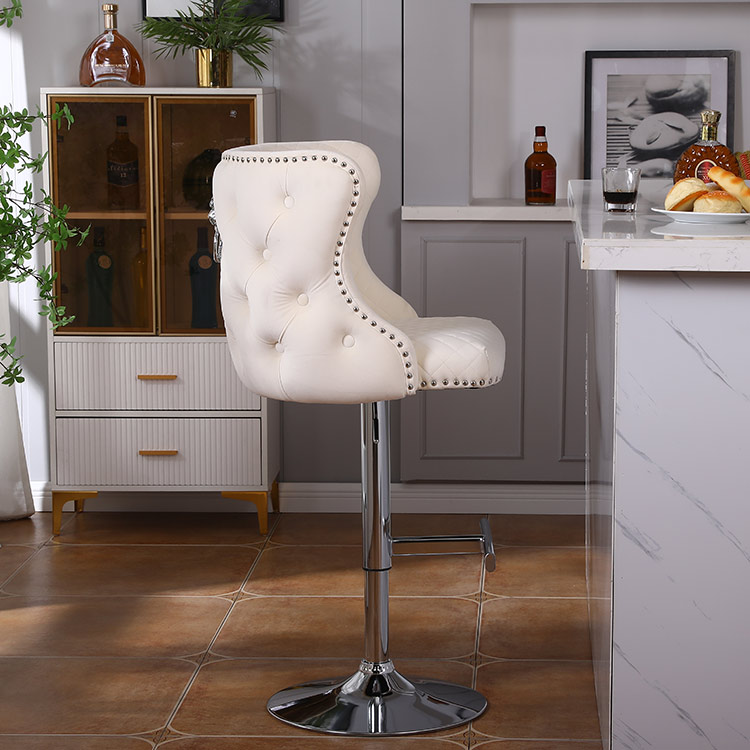 bar stools velvet bucket